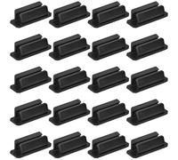 Portapenne da scrivania, design flessibile per vari tipi di penne, clip adesive resistenti, 20 portamatite in silicone antiscivolo, ideali per ufficio, scuola e uso domestico