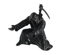 Portapenne Da Scrivania - Espositore Da Tavolo Con Statua Della Morte Inginocchiata In Resina Stampata In 3D 4x3x5 Pollici | Esclusivo Organizer Di Cancelleria Gotico Per Compleanno, Inaugurazione Del