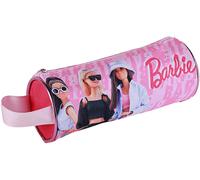 TOYBAGS Astuccio per scuola Barbie Astuccio con 1 scomparto - Design con manico laterale -interno foderato e chiusura a cerniera - 8 × 22 × 8 cm, multicolore, Astuccio scolastico con cerniera