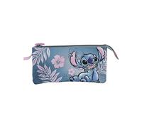 PORTAPENNE DAM TBT1571067C5591 - dimensioni 22x8x8 cm, interno foderato, colori blu e rosa