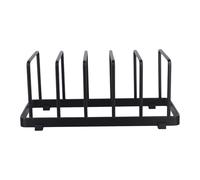 Portapenne e padelle, 24 x 10 x 10 cm, in acciaio inox, adatto per cucina e casa, piatti, fogli di biscotti, ricevute (nero)