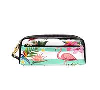 Portapenne Flamingo In The Tropical Plants Astuccio Aesthetic Custodia Porta Cancelleria Espandibile Astucci Cancelleria Per Scuola Università Adolescente