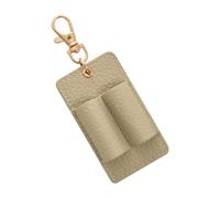 Portapenne in pelle a doppia fessura organizer con portachiavi rimovibile clip per giornali, libri, accessori da viaggio, multifunzionale, organizer in acciaio