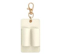 Portapenne in pelle a doppia fessura organizer con portachiavi rimovibile clip per giornali, libri, accessori da viaggio, multifunzionale, organizer in acciaio