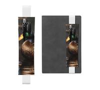 Portapenne in pelle bianca, segnalibro YYHWHJDE Mallard Duck Stampe fascia elastica regolabile 21,1-4,6 cm per quaderni Diari Manuali Agende