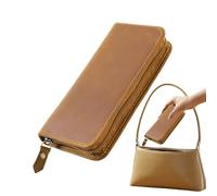 Portapenne in Pelle - Borsa Organizer Vintage Con 3 Scomparti | Astuccio per Penne - Per Casa Ufficio Scuola Studio Disegno Tenere un Diario Schizzo Viaggio