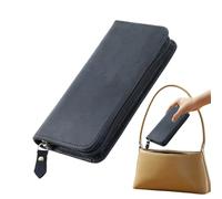 Portapenne in Pelle Borsa Organizer Vintage Con 3 Scomparti | Astuccio per Penne Per La Scuola Lo Studio L'Il Disegno Il Journaling Gli Schizzi Il Viaggio La Casa Il Posto Di Lavoro