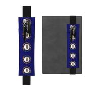 Portapenne in pelle nera, segnalibro YYHWHJDE Kentucky con stampa bandiera dello Stato regolabile, fascia elastica 21,1-4,6 cm, adatto per la maggior parte dei quaderni e diari