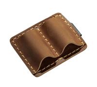 Portapenne in pelle - Portatile e Resistente all'Usura,Supporto per penne con doppio foro e clip,Per l'ufficio, la conferenza, scuola, aula, università, laboratorio, esterno, viaggio, farmacia