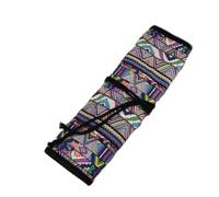 Portapenne in Tela Borsa Arrotolabile per Penne in Stile Nazionale per Studenti D'arte Portapenne Lavabile, Ideale per un Uso a Lungo Termine