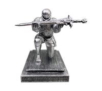 Portapenne magnetico in argento a forma di spada da cavaliere, fantastico portapenne per la decorazione