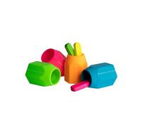 PIGNA - 23295500 - Portapenne Monocromo - 9,5 x 7,5 x 7 cm - silicone soft touch - colori fluo assortiti - Pigna - conf. 12 pezzi - 101822 - Conf. da 12 Pz. - 23295500