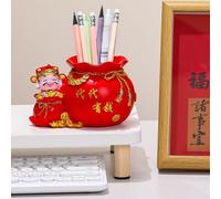 Portapenne, organizer da toeletta, statuetta del Dio della ricchezza, piccolo