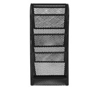 Portapenne Organizer Ufficio in Metallo da Scrivania, Nero | Design a Rete, Contenuto Visibile, Ottimizza lo Spazio e Facilita il Prelievo Rapido di Strumenti