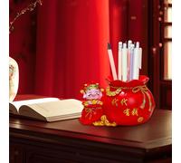 Portapenne per scrivania Statua del Dio della Ricchezza Piccolo arredo per