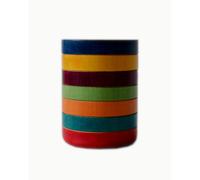 Portapenne, Portamatite cilindrico in legno tornito diametro 8,2xh11 cm colore multicolor multicolor
