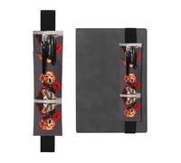 Portapenne regolabile in pelle a forma di cane gentiluomo, per quaderni, calendari, tablet, con fascia elastica, segnalibro e portapenne