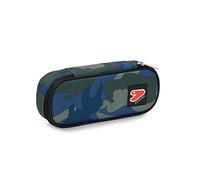 Portapenne Round Plus - Camo Royal -The Double -Verde Militare