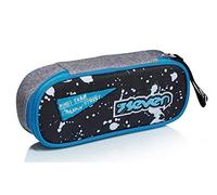 Portapenne Round Plus SEVEN - STREET PLAYER, Nero,