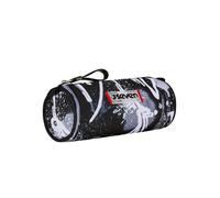 Portapenne Scuola Seven, Nero, Portapenne Monoscomparto, Apertura con Zip, Bambini e Ragazzi