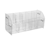 Portapenne trasparente: espositore da scrivania per righello/penne a