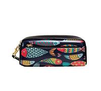 Portapenne Undersea World Of Fish Borsa Dei Trucchi Grande Capacità Borsa Porta Penne Durevole Astucci Cancelleria Per Università Adolescente Ufficio