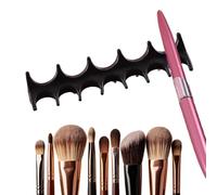 Portapennelli da trucco, in silicone, 8,3 x 2,2 cm, porta pennelli in silicone con design morbido e flessibile, supporto di asciugatura Brus per pennelli da trucco, penne per nail art, organizzatore