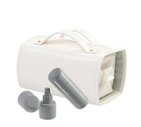 Portapennelli da trucco per i viaggi | Astuccio per cosmetici con astuccio per il trucco rimovibile con scomparti, astuccio da toilette da viaggio con scomparti portaoggetti per P, multicolore, White