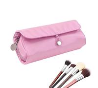 Portapennelli da trucco | pieghevole e portatile, custodia per pennelli portatile | per viaggi, quotidiano, ufficio, scuola, dormitorio, studio, eventi, Rosa, Se référer au descriptif,