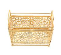Portapennelli per Make-up in Ferro 6,5x6,1x3,2 in Oro Vintage | Stationery e Pennelli, Finitura Facile da Pulire, Uso in Studi Professionali, Organizer Versatile da Tavolo