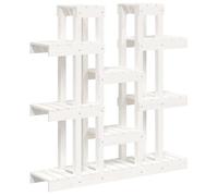 vidaXL Supporto Piante Bianco 104,5x25x109,5 cm Legno Massello di Pino