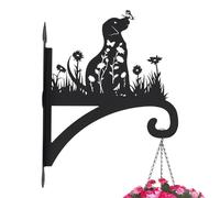Portapiante da Esterno - Supporto per Cestini Fiori a Sgancio Rapido - Supporto per Piante da Muro per Balcone Giardino Cortile Interno Patio Lanterna Mangiatoia per Colibrì Display per Succulente