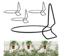 Portapiante da Parete | Fioriera Appesa Ad Anello,Supporto Solido 4 Pezzi Decorativo e Stabile Ideale per Soggiorno, Camera da Letto, Terrazza, Portico, Giardino e Balcone Esterno