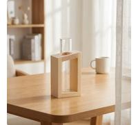 Portapiante Idroponico in Legno e Cristallo Coltivazione Idroponica
