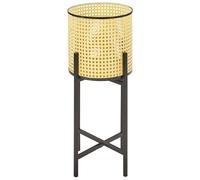 Portapiante per fiori metallo beige Rotondo 25 x 25 x 60 cm Fallopia