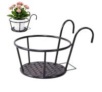 Portapiante - Supporto Da Balcone Resistente Alle Intemperie | Cestino Per Piante In Ferro Ispessito, Ringhiera In Metallo Sospesa Per Patio Portico Giardino Cortile Cortile Interno Per Esposizione Di