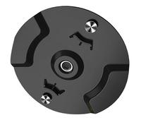 Portapiastra per for doppio disco nero per tagliaerba fili design a forma di