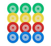 Portapiatti Camping 12 Plastica Colorati Anti-Vento Portapiatti | 12 pezzi colorati, anti-vento, per piatti carta, picnic, barbecue, feste all'aperto