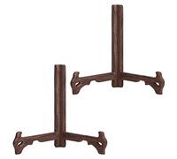 portapiatti, Espositore da tavolo Set di 2 espositori for piatti, cavalletto, quadro in legno, cornice, piatto for foto(12inch)