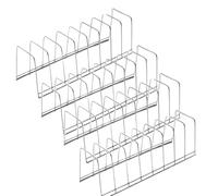 Portapiatti Organizzatore per piatti da 4 pezzi per scaffale per armadietto Organizzatore da cucina in acciaio inossidabile per taglieri, stoviglie, griglie di raffreddamento, pentole e padelle, vass