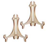 portapiatti, Supporto for cavalletto in plastica for quadri e cornici for in oro bianco, confezione da 2 portapiatti pieghevoli in for piatti for(Wit,8inch)