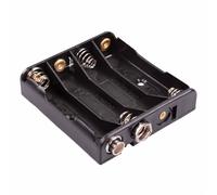 Portapile AAA x4 Connettori Cavo a Bottone a Pressione Switch Electronics