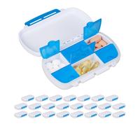 Portapillole con 6 scomparti ognuno Contenitore vitamine Organizer farmaci