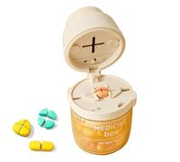 Portapillole | con Bicchiere d'Acqua e Dispenser Ermetico | Organizzatore Di Pillole Giornaliero Settimanale Da Viaggio - Per Donne Uomini Bambini Per Casa Ufficio Scuola Campeggio Escursionismo Vacan