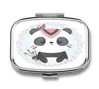 Portapillole Con Coperchio Panda Dei Cartoni Animati Portapillole Giornaliero Portapillole Da Viaggio - Alla Moda E Pratico