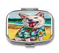 Portapillole Con Coperchio Pittura Del Cane Portapillole Giornaliero Portapillole Da Viaggio - Alla Moda E Pratico