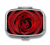 Portapillole Con Coperchio Rosa In Fiore Portapillole Giornaliero Portapillole Da Viaggio - Alla Moda E Pratico