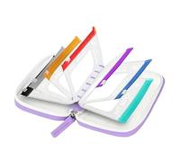 Portapillole da viaggio, compatto, impermeabile, riutilizzabile, con cerniera, organizer per pillole per uso quotidiano, pianificazione settimanale, conservazione di medicinali