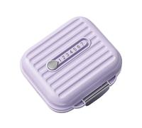 Portapillole da viaggio con 7 scomparti, piccolo e resistente portamedicinali per l'uso quotidiano e un facile imballaggio