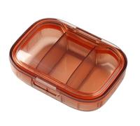 Portapillole Da Viaggio - Design Estetico Chiaro, 3 Scomparti Separati, Formato Tascabile Portatile | Per Medicinali A Prova Di Perdite Per Pillole, Olio Di Pesce, Vitamine, Integratori,